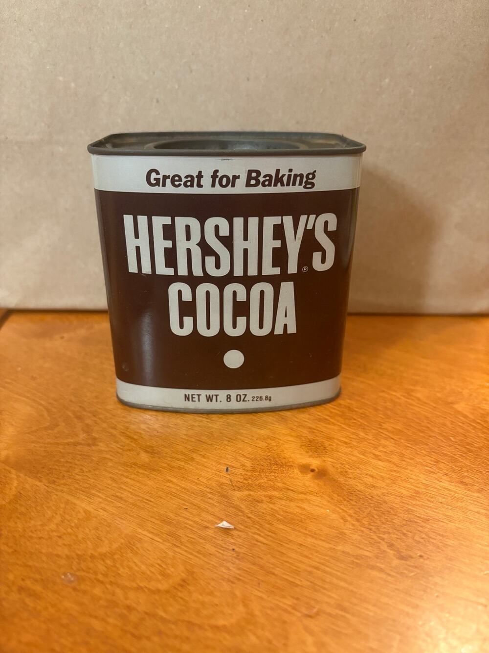 Vintage Metal Hershey’s Cocoa Tin 8oz